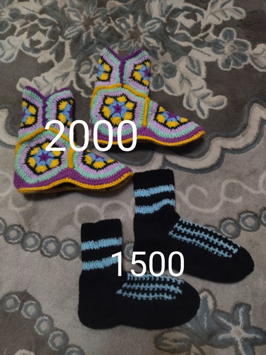 Вязанные сапожки