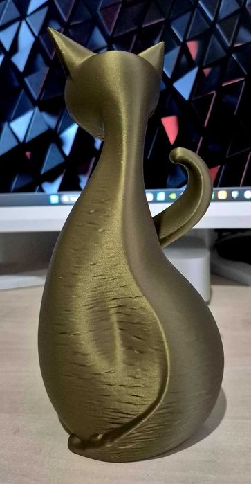 Pisica decorativa 20 cm – printata 3D din PLA