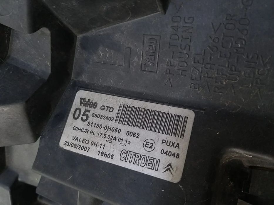 Far stanga citroen c1 pm pn 89032402 811500h050