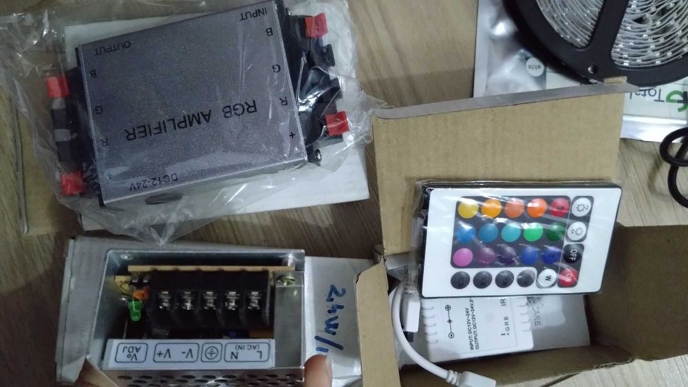 Banda led , amplificatoare rgb, controler, telecomanda led RGB