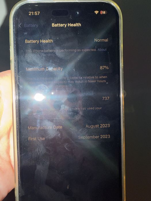 Iphone 15 yellow 128 gb