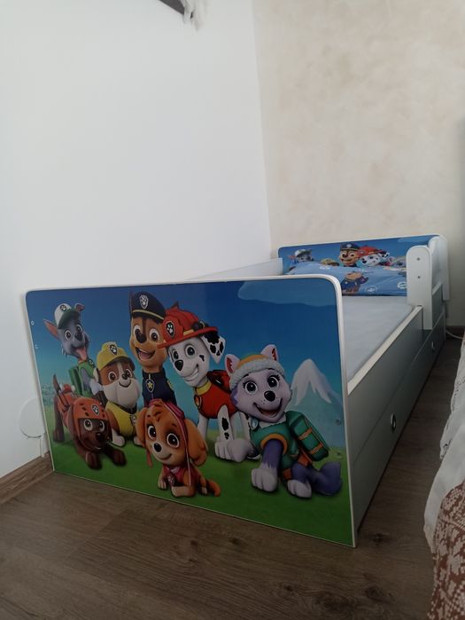 Pat copil 80x160 patrula catelusilor