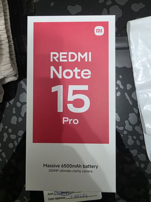 REDMI Note 15 Pro Black
12GB RAM / 512GB ROM