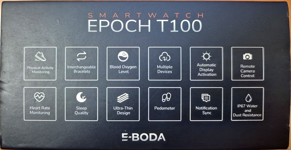 Ceas inteligent Smartwatch E-Boda Epoch T100 nou  garanție bon fiscal