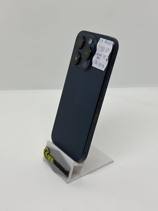 Telefon mobil Apple iPhone 15 Pro, 128GB, Baterie 80% -A-