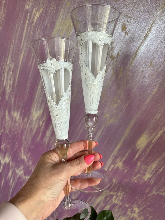 РАЗПРОДАЖБА!!! Рисувани сватбени ритуални чаши