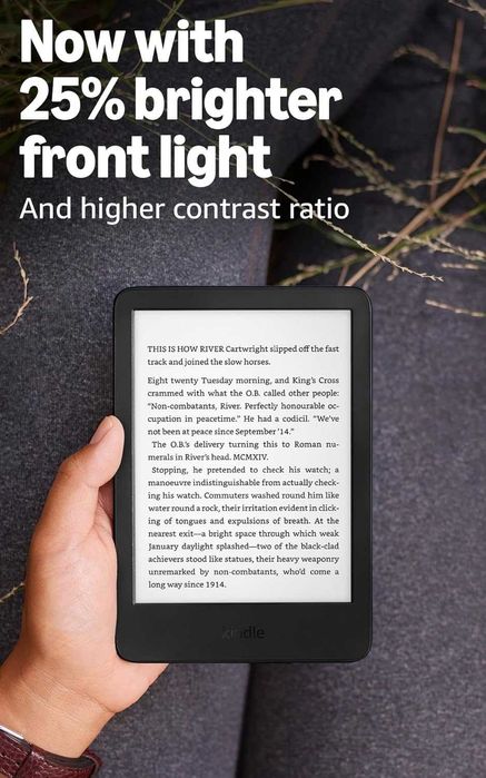 Amazon Kindle 16GB 2024 Black с реклами | Нов | 24м Гаранция