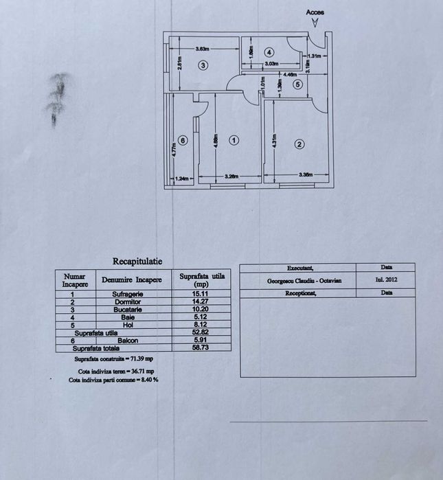 Apartament de vânzare!!!