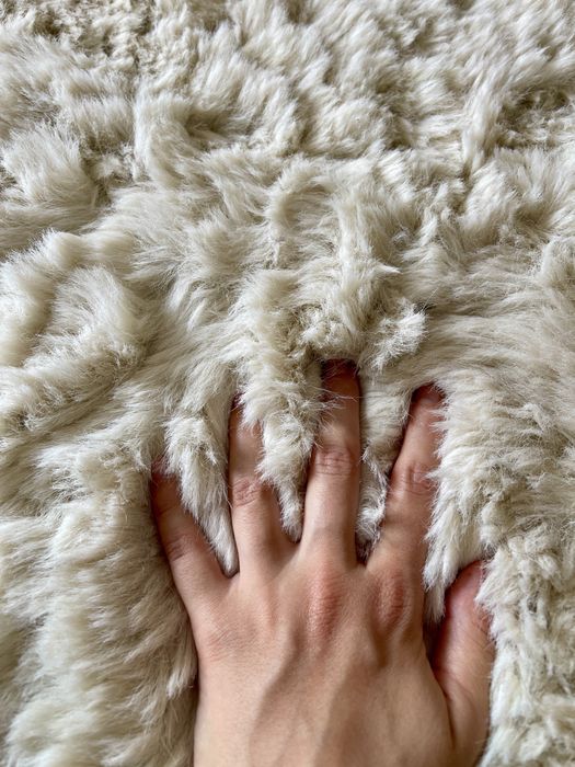 Covor Mobexpert pufos / fluffy alb 200x300 cm – gros