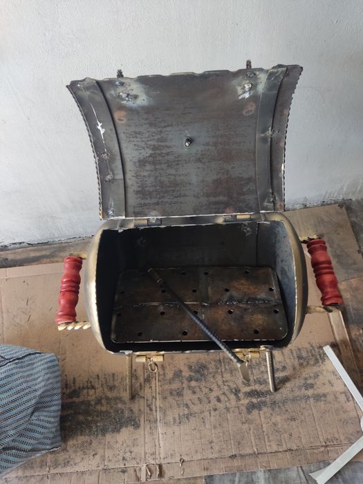 Мангал из газового балона