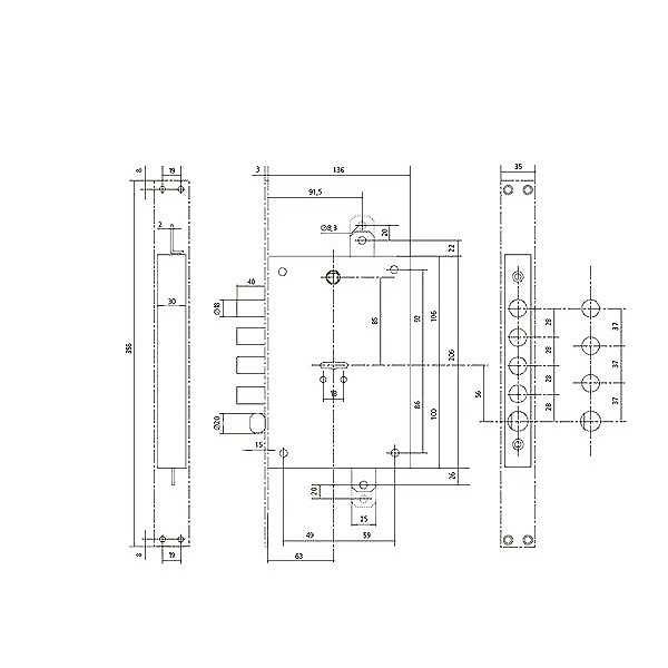 Касова брава ROSTEX за външна врата