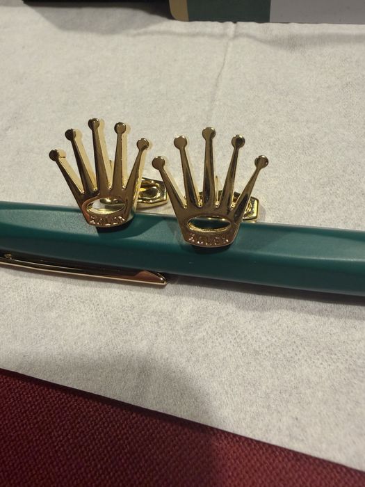 Set Rolex cadou lux butoni si pix,full box