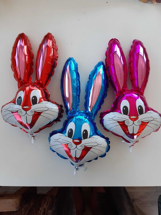 Балони фолиеви надути с въздух, на пръчка