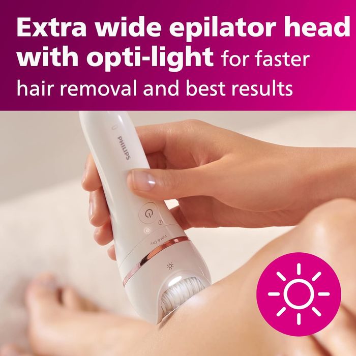 Эпилятор Philips BRE740/11 Epilator 8000 Series 1 Год Гарантия