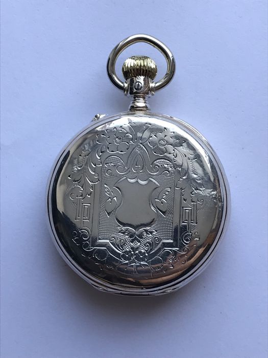 Часы карманные серебро антиквариат Longines