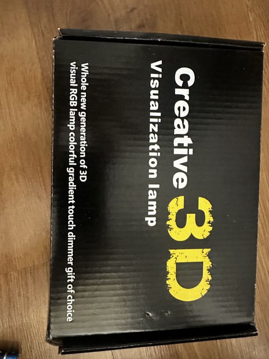 3D Led лампа с батерии