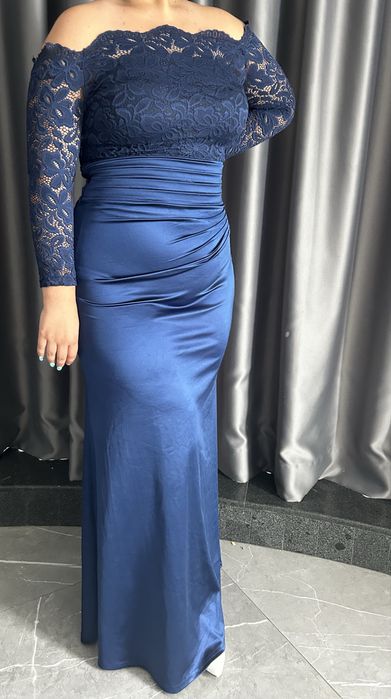 Синя официална рокля