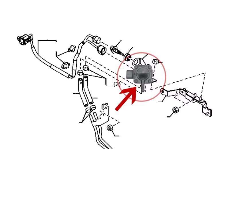 Senzor Presiune Gaze Evacuare Diferentiala DPF Filtru Mazda CX-7 07-12