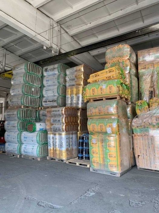 Минеральная вата стекловата минвата ISOVER KNAUF склад