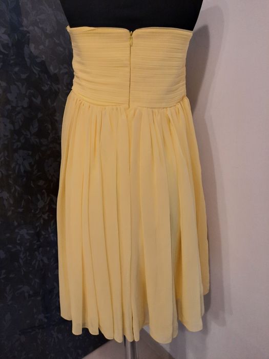 Rochie voal top galbena marime 40 paiete