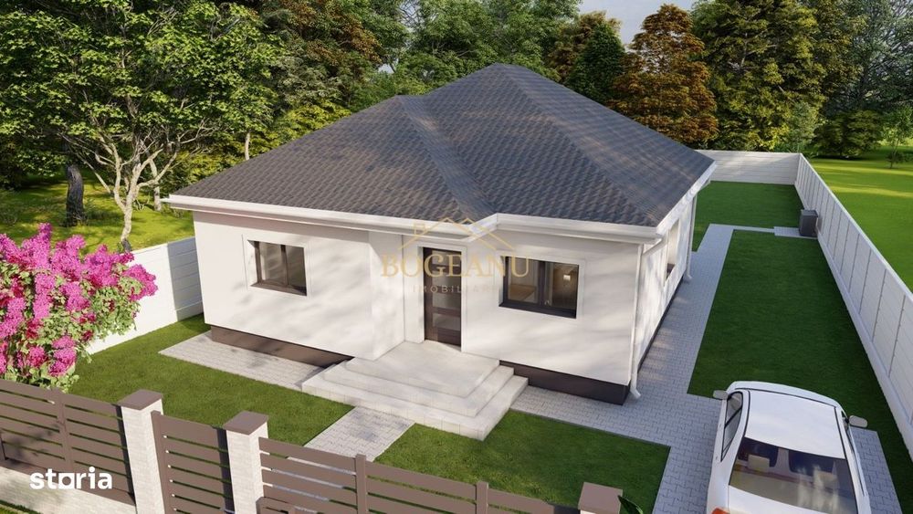 BG124-Teren cu Aut.Constr Proiect Casa parter 614 mp