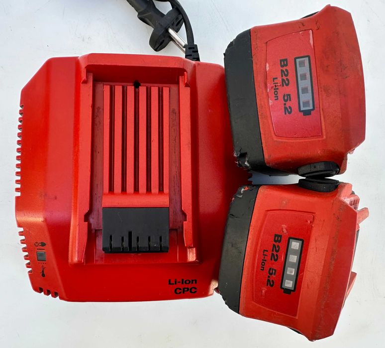Hilti AG 125-A22 - Безчетков акумулаторен ъглошлайф 2x22V 5.2Ah перф.