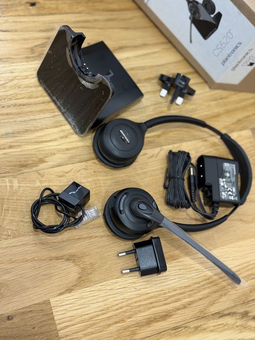 Plantronics CS520 Binaural Wireless Headset System Слушалки Безжични