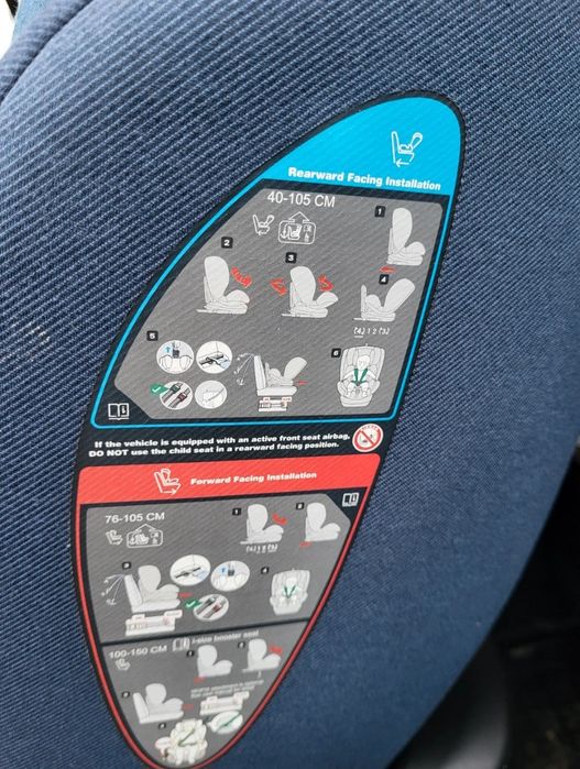 Auto scaun albastru sistem isofix 360°