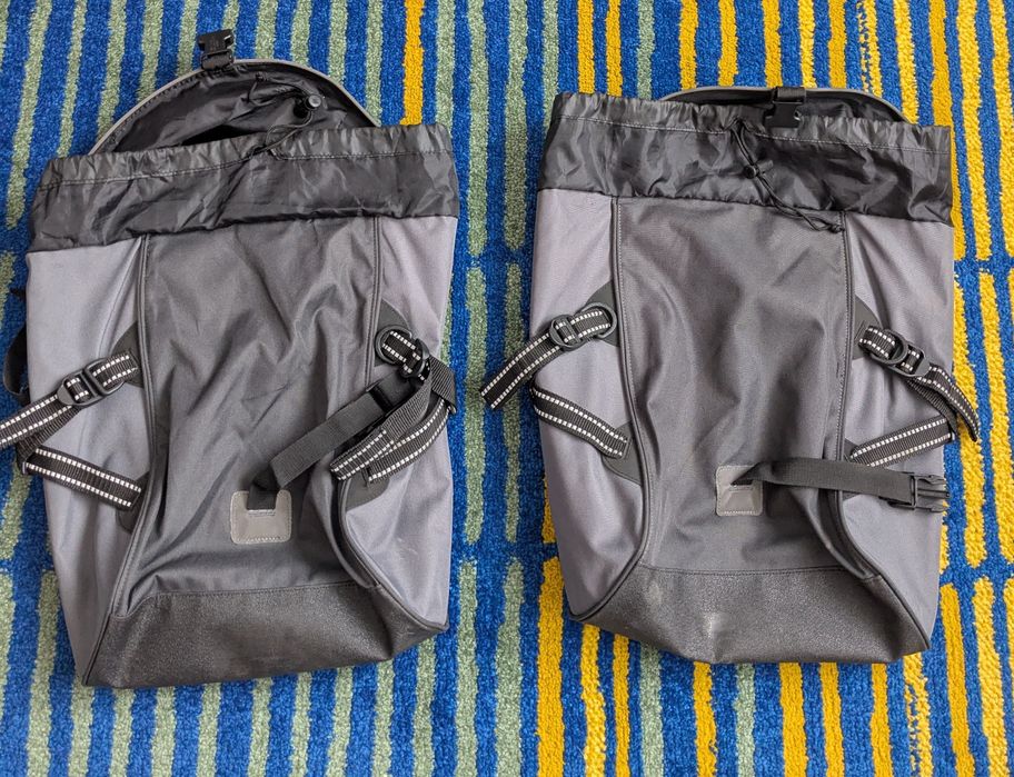 Geanta dubla pentru bicicleta - 2x15L