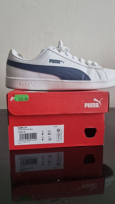 Adidasi Puma white iky blue 42