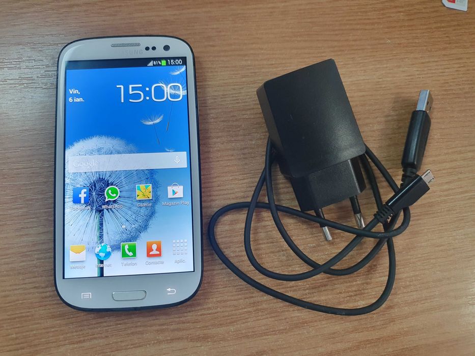 telefon Samsung S3 alb I9300 16Gb perfect functional necodat