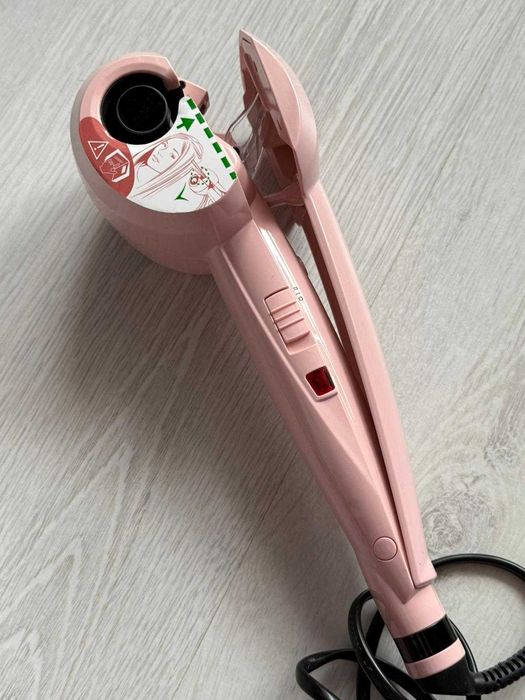 Ondulator automat Babyliss 2664PRE, 205 grade, invelis ceramic, roz