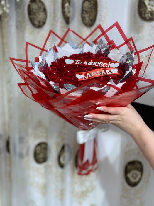 Buchete trandafiri din sapun