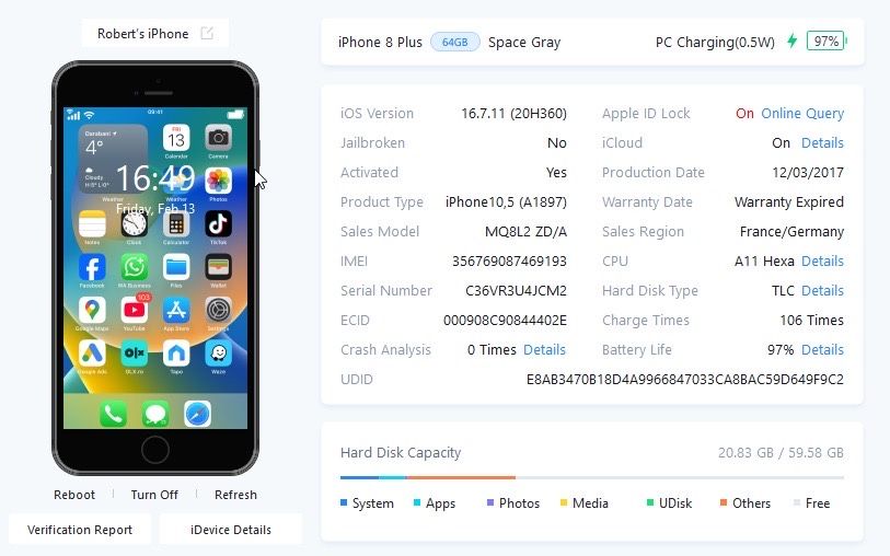 iPhone 8 Plus 64GB Black - Neverlocked