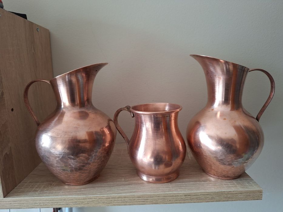 Медна кана и чаша