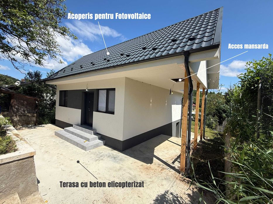 Casă Nouă 140mp Teren 1370mp Aproape de Grădiniță & Primărie