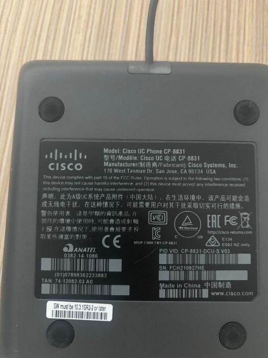 Cisco UC Phone CP-8831