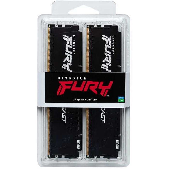 Memorie RAM 128GB -IN STOC - Kingston FURY Beast, 2X64GB DDR5, 5600MHz, CL36- Tva, Garantie!