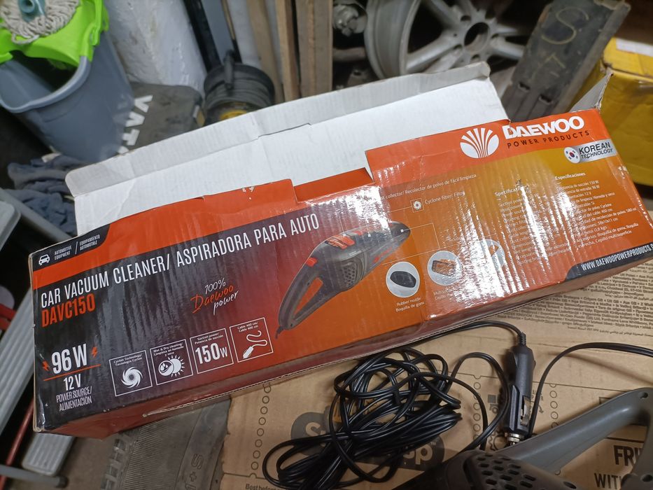 Aspirator auto, aspirare umeda / uscata, Daewoo DAVC150, 96 W, 12 V