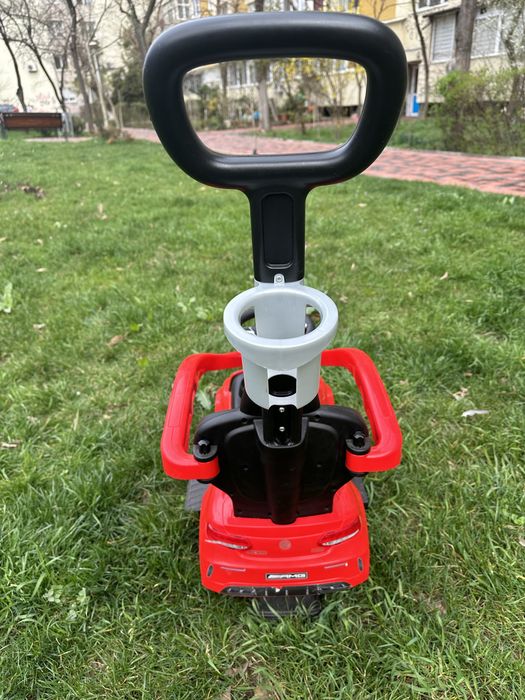 Masinuta 3 in 1 pentru copii, Mercedes AMG Red, Milly Mally