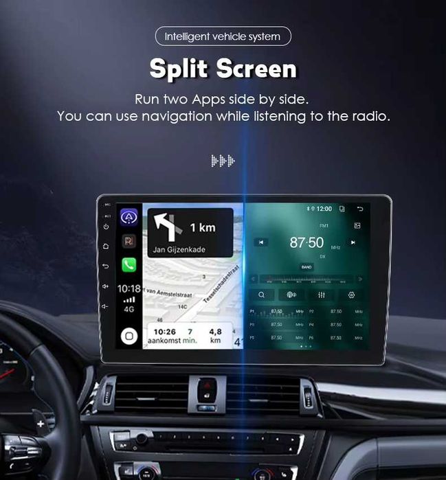 9-инчова мултимедия за BMW X5 E53 (1999–2006) + камера, CarPlay, GPS