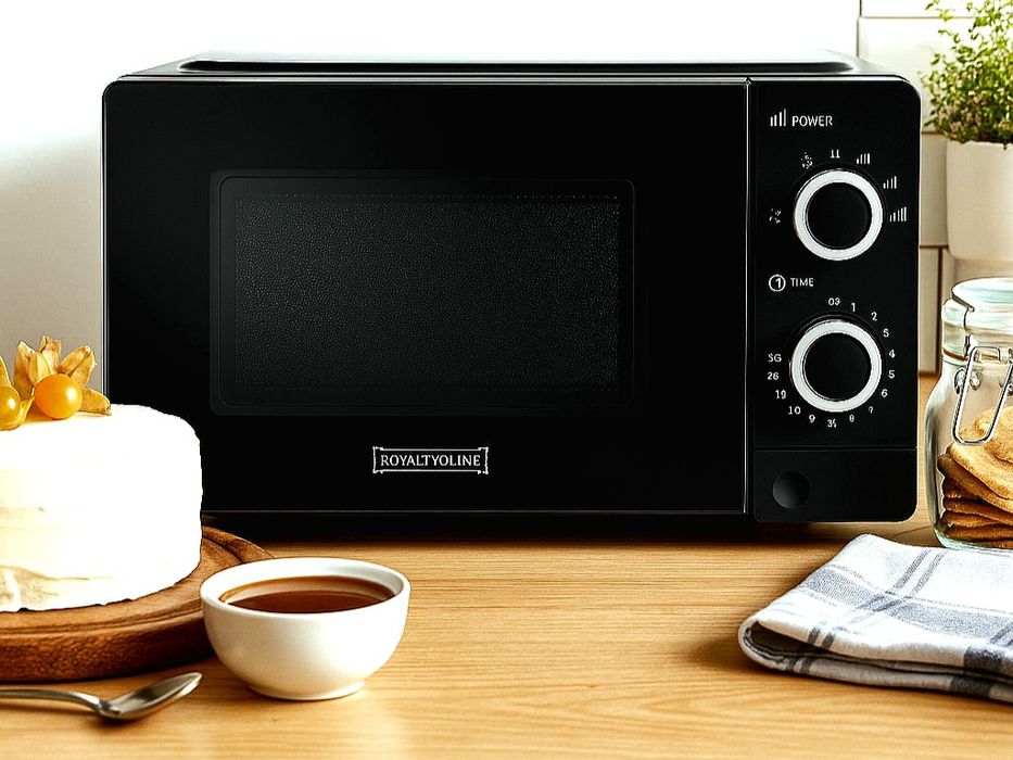 Микровълнова фурна Royalty Line RL-MWO-3818 BLACK - 20L, 700W