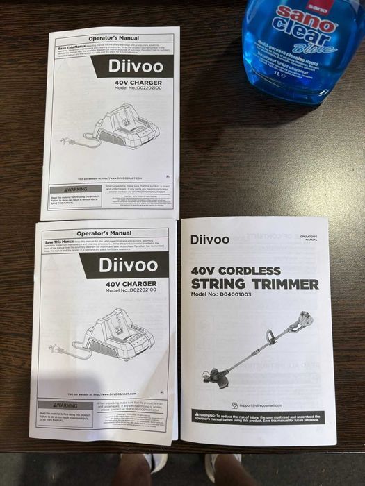 Masina tuns iarba Diivoo 40V 2în1, baterie+incarcator incluse