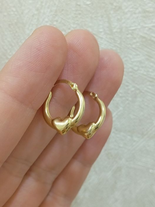 Золотые серьги 585 пробы золота