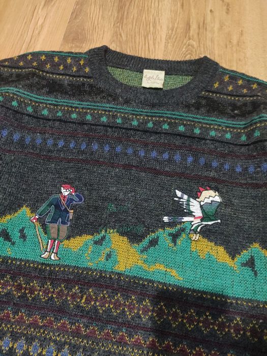 Pulover mix lână Bird Watching mărimea L