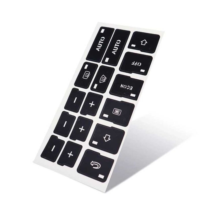 Stickere, autocolante butoane clima,  AC, climatronic, Audi A4 B6 B7