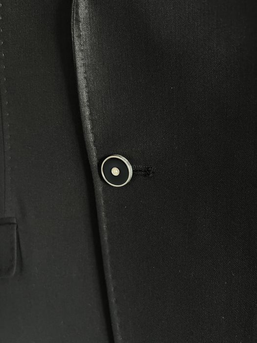 Costum Elegant Negru Palmiro Rossi, 2 Piese (Sacou & Pantaloni) - Măsura 48 (Drop 6)