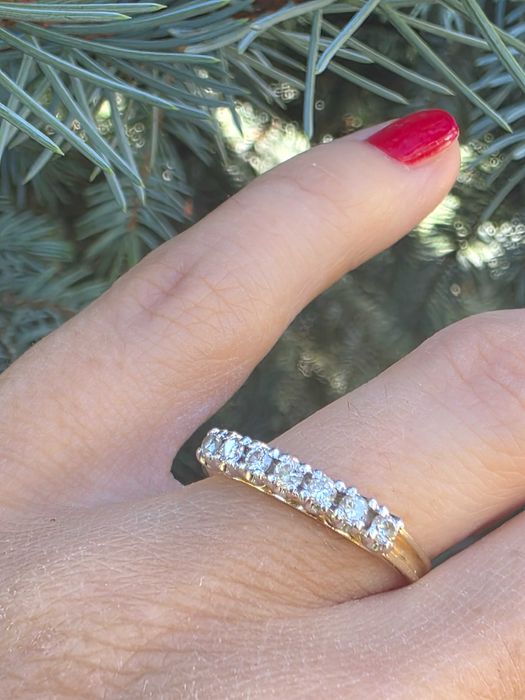 Inel Aur  18 k cu Diamante naturale 0,49 ct