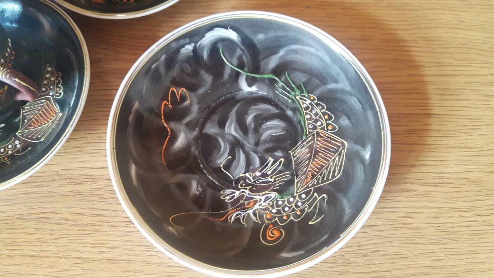 Сервиз за кафе Сацума от Японски костен порцелан