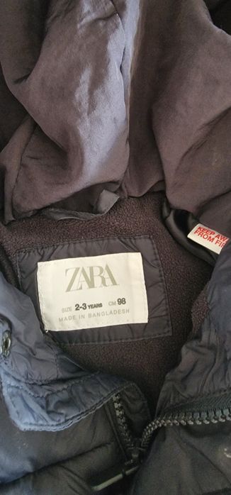 Зимно яке Zara за момче 98 размер
